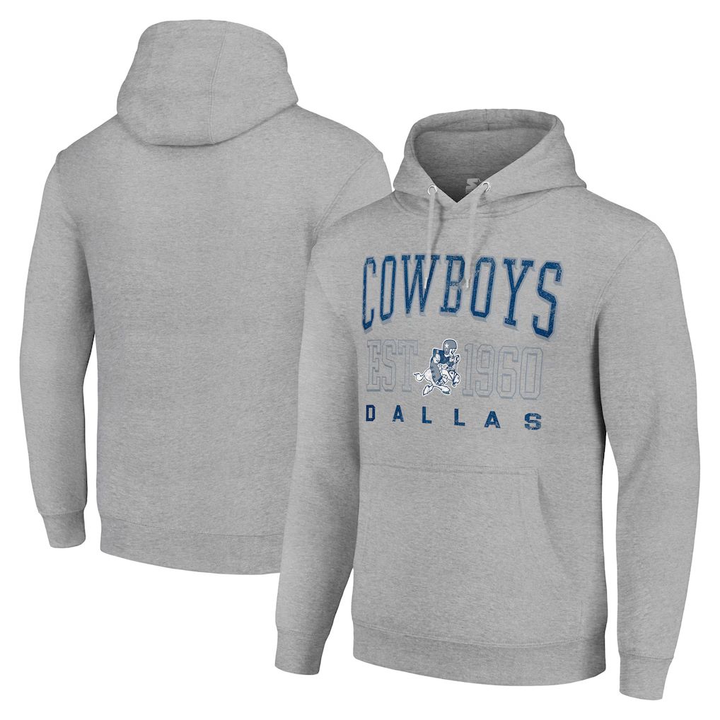 Men 2026 NFL Dallas Cowboys grey Hoodie hooded style 01->dallas cowboys->NFL Jersey